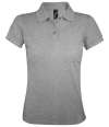10573 Ladies Prime SOL'S Ladies Prime Poly/Cotton Piqué Polo Shirt Grey Marl colour image